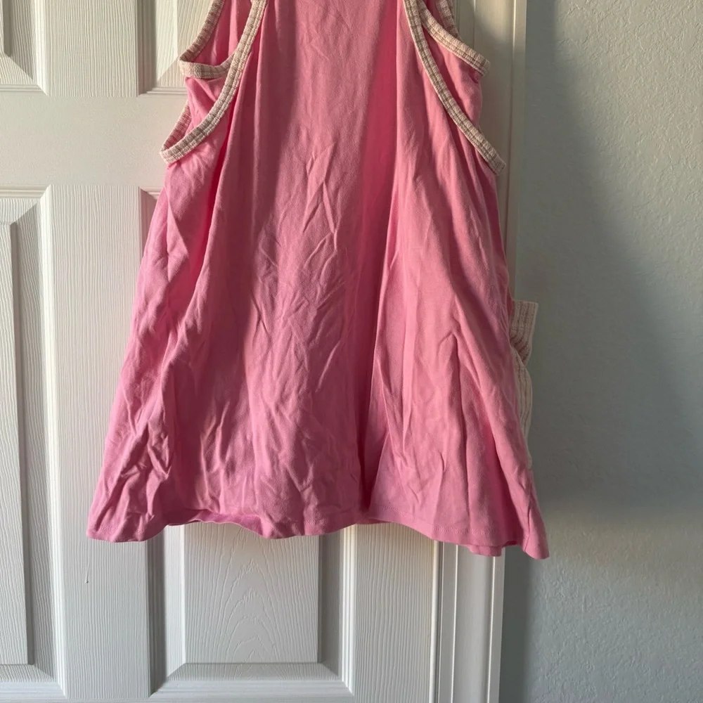 BUCKETLIST Pink Sleeveless Top with Checkered Pockets - Picture 7 of 8